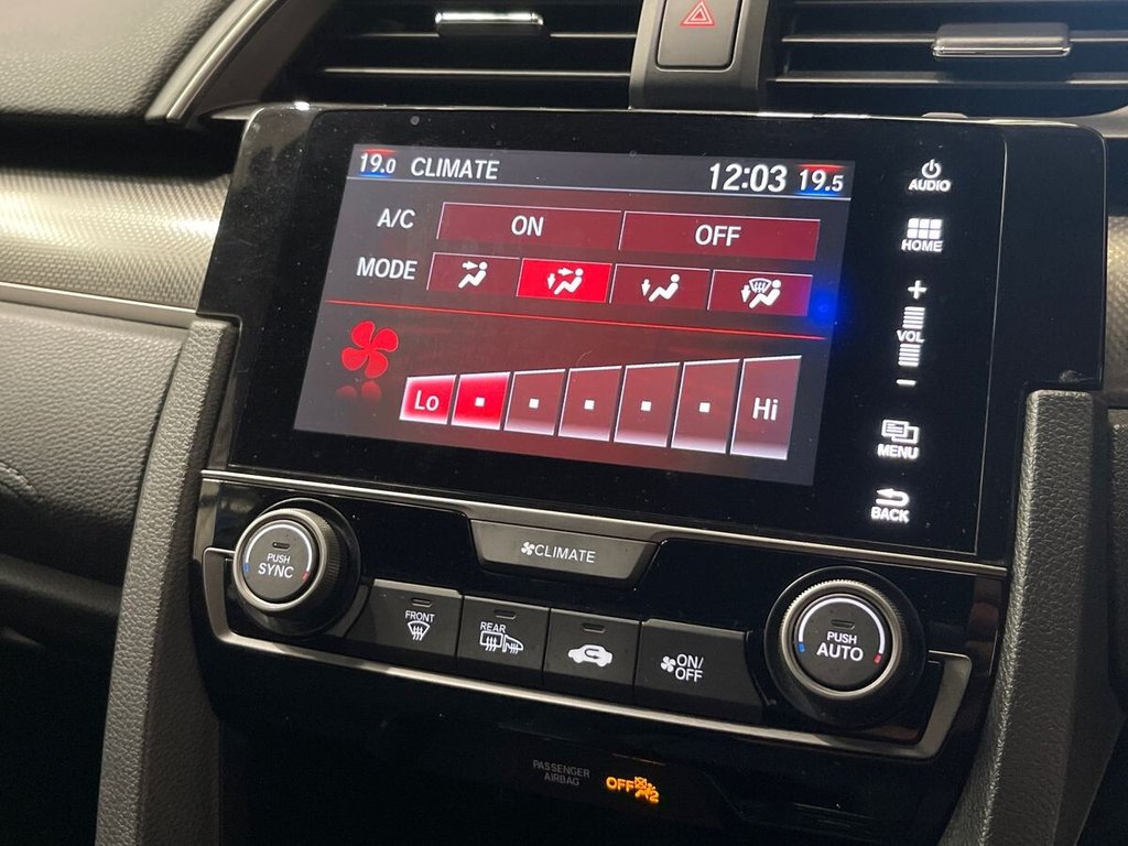 USED 2019 69 HONDA CIVIC 1.0 VTEC Turbo SR Hatchback 5dr Petrol CVT Euro 6 (s/s) (126 ps) APPLE CAR PLAY AND ANDROID AUTO