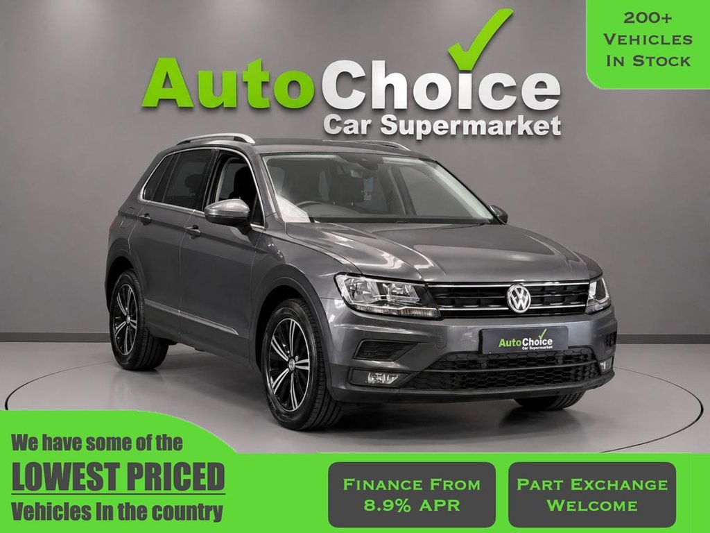 Grey 2018 Volkswagen Tiguan 1.4 TSI SE Navigation (125ps) (s/s) SUV/Crossover Front-wheel drive Manual
