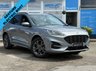USED 2021 21 FORD KUGA 2.5 EcoBoost Duratec 14.4kWh ST-Line SUV 5dr Petrol Plug-in Hybrid CVT Euro 6 (s/s) (225 ps) Finished in SOLAR SILVER MET with contrasting BLACK ALCANTARA TRIM. This Kuga is a great choice if you like driving. It's one of the most enjoyable, practical and fun family SUV's around. Features include Sat Nav, Virtual Dash, Power Folding Door Mirrors, Front and Rear Park Sensors, DAB, B/Tooth, Cruise and much more. Serviced at 17627 miles, 37196 miles, 55000 miles and at 61445 miles on 19/01/2026.