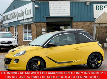 2015 VAUXHALL ADAM 1.2i ecoFLEX SLAM Hatchback James Blonde Petrol Manual Euro 6 (s/s) (70 ps) &pound;5695.00