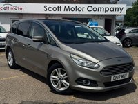 USED 2017 17 FORD S-MAX 2.0 TDCi Titanium MPV 5dr Diesel Manual Euro 6 (s/s) (150 ps) Panoramic fixed glass roof, Nav, parking sensors with parking assistance
