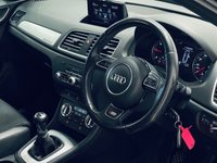 USED 2013 13 AUDI Q3 2.0 TDI S line SUV 5dr Diesel Manual quattro Euro 5 (s/s) (140 ps) Metallic Grey | Black S-Line Interior | Bluetooth Media | Leather Trim | Xenons | Finance Available
