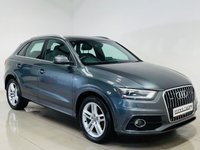 USED 2013 13 AUDI Q3 2.0 TDI S line SUV 5dr Diesel Manual quattro Euro 5 (s/s) (140 ps) Metallic Grey | Black S-Line Interior | Bluetooth Media | Leather Trim | Xenons | Finance Available