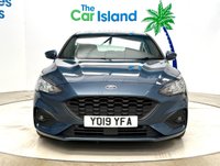 USED 2019 19 FORD FOCUS 1.5 EcoBlue ST-Line Hatchback 5dr Diesel Manual Euro 6 (s/s) (120 ps) Attractive Chrome Blue Focus with SATNAV, Privacy Glass, Rock Metal Alloys, Parking Sensors & 65000 Miles, Great Service History