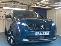 USED 2022 PEUGEOT 3008 1.2 PureTech GT SUV 5dr Petrol Manual Euro 6 (s/s) (130 ps)1 OWNER FROM NEW+FSH+HALF LEATHER SEATS+PARK CONTROL+NAV+PRIVACY+CLIMATE+CRUISE+BLUETOOTH+MEDIA+APPS+18