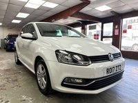 USED 2017 17 VOLKSWAGEN POLO 1.2 TSI BlueMotion Tech Match Edition Hatchback 5dr Petrol Manual Euro 6 (s/s) (90 ps) Match Edition Spec