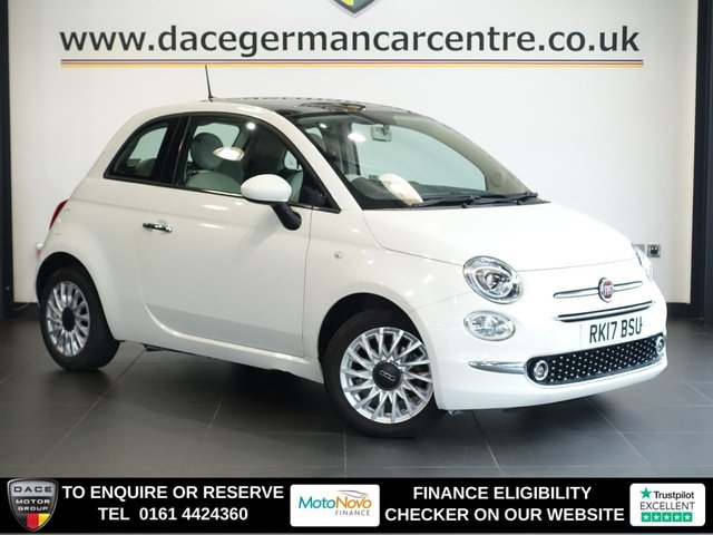 View our Fiat 500 1.2 Lounge Hatchback 3dr Petrol Manual Euro 6 (s/s) (69 bhp)