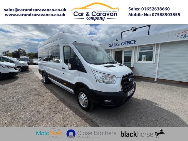View our Ford Transit 2.0 460 EcoBlue Leader Minibus Double Cab 5dr Diesel Manual RWD L4 H3 Euro 6 (s/s) (17 Seat, DRW) (130 ps)