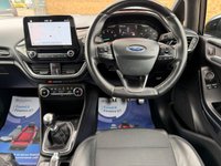 USED 2018 18 FORD FIESTA 1.0T EcoBoost ST-Line X Hatchback 3 Door Shadow Black Petrol Manual Euro 6 (s/s) (125 ps) STUNNING ST-LINE WITH TOUCH SCREEN DAB SAT NAV PHONE PROJECTION PRIVACY GLASS HEATED WINDSCREEN FULL BODY KIT