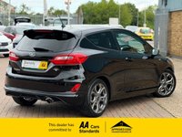 USED 2018 18 FORD FIESTA 1.0T EcoBoost ST-Line X Hatchback 3 Door Shadow Black Petrol Manual Euro 6 (s/s) (125 ps) STUNNING ST-LINE WITH TOUCH SCREEN DAB SAT NAV PHONE PROJECTION PRIVACY GLASS HEATED WINDSCREEN FULL BODY KIT