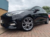 USED 2018 18 FORD FIESTA 1.0T EcoBoost ST-Line X Hatchback 3 Door Shadow Black Petrol Manual Euro 6 (s/s) (125 ps) STUNNING ST-LINE WITH TOUCH SCREEN DAB SAT NAV PHONE PROJECTION PRIVACY GLASS HEATED WINDSCREEN FULL BODY KIT