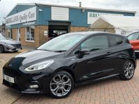 USED 2018 18 FORD FIESTA 1.0T EcoBoost ST-Line X Hatchback 3 Door Shadow Black Petrol Manual Euro 6 (s/s) (125 ps) STUNNING ST-LINE WITH TOUCH SCREEN DAB SAT NAV PHONE PROJECTION PRIVACY GLASS HEATED WINDSCREEN FULL BODY KIT