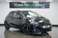 USED 2017 17 PEUGEOT 208 1.2 PureTech Black Edition Euro 6 3dr 12 Month MOT ...