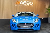USED 2017 17 JAGUAR F-TYPE 3.0 V6 British Design Edition Coupe 2dr Petrol Auto AWD Euro 6 (s/s) (380 ps) FSH, Ultra Blue,Fixed Pan Roof