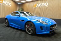 USED 2017 17 JAGUAR F-TYPE 3.0 V6 British Design Edition Coupe 2dr Petrol Auto AWD Euro 6 (s/s) (380 ps) FSH, Ultra Blue,Fixed Pan Roof