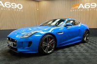 USED 2017 17 JAGUAR F-TYPE 3.0 V6 British Design Edition Coupe 2dr Petrol Auto AWD Euro 6 (s/s) (380 ps) FSH, Ultra Blue,Fixed Pan Roof