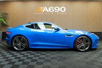 USED 2017 17 JAGUAR F-TYPE 3.0 V6 British Design Edition Coupe 2dr Petrol Auto AWD Euro 6 (s/s) (380 ps) FSH, Ultra Blue,Fixed Pan Roof