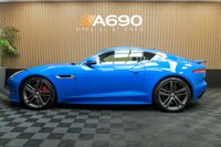 USED 2017 17 JAGUAR F-TYPE 3.0 V6 British Design Edition Coupe 2dr Petrol Auto AWD Euro 6 (s/s) (380 ps) FSH, Ultra Blue,Fixed Pan Roof