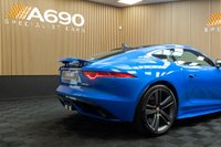 USED 2017 17 JAGUAR F-TYPE 3.0 V6 British Design Edition Coupe 2dr Petrol Auto AWD Euro 6 (s/s) (380 ps) FSH, Ultra Blue,Fixed Pan Roof