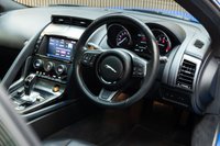 USED 2017 17 JAGUAR F-TYPE 3.0 V6 British Design Edition Coupe 2dr Petrol Auto AWD Euro 6 (s/s) (380 ps) FSH, Ultra Blue,Fixed Pan Roof