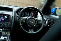 USED 2017 17 JAGUAR F-TYPE 3.0 V6 British Design Edition Coupe 2dr Petrol Auto AWD Euro 6 (s/s) (380 ps) FSH, Ultra Blue,Fixed Pan Roof