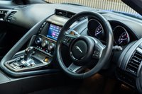 USED 2017 17 JAGUAR F-TYPE 3.0 V6 British Design Edition Coupe 2dr Petrol Auto AWD Euro 6 (s/s) (380 ps) FSH, Ultra Blue,Fixed Pan Roof