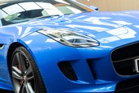 USED 2017 17 JAGUAR F-TYPE 3.0 V6 British Design Edition Coupe 2dr Petrol Auto AWD Euro 6 (s/s) (380 ps) FSH, Ultra Blue,Fixed Pan Roof