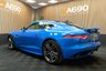 USED 2017 17 JAGUAR F-TYPE 3.0 V6 British Design Edition Coupe 2dr Petrol Auto AWD Euro 6 (s/s) (380 ps) FSH, Ultra Blue,Fixed Pan Roof