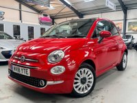 USED 2018 18 FIAT 500 1.2 Lounge Euro 6 (s/s) 3dr 2 Owners FSH. Pan Roof