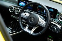 USED 2020 20 MERCEDES-BENZ A-CLASS 2.0 A35 AMG (Premium Plus) Hatchback 5dr Petrol SpdS DCT 4MATIC Euro 6 (s/s) (306 ps) Sun Yellow Gloss, Pan Roof,AMG