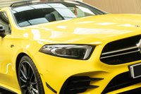 USED 2020 20 MERCEDES-BENZ A-CLASS 2.0 A35 AMG (Premium Plus) Hatchback 5dr Petrol SpdS DCT 4MATIC Euro 6 (s/s) (306 ps) Sun Yellow Gloss, Pan Roof,AMG