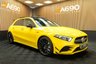 USED 2020 20 MERCEDES-BENZ A-CLASS 2.0 A35 AMG (Premium Plus) Hatchback 5dr Petrol SpdS DCT 4MATIC Euro 6 (s/s) (306 ps) Sun Yellow Gloss, Pan Roof,AMG