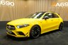 USED 2020 20 MERCEDES-BENZ A-CLASS 2.0 A35 AMG (Premium Plus) Hatchback 5dr Petrol SpdS DCT 4MATIC Euro 6 (s/s) (306 ps) Sun Yellow Gloss, Pan Roof,AMG