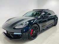 USED 2019 69 PORSCHE PANAMERA 4.0T V8 GPF Turbo Sport Turismo 5dr Petrol PDK 4WD Euro 6 (s/s) (550 ps) Metallic Black with Black Leather|Sport Chrono|Pano Roof|Carbon Interior Pack|21in Turbo Design Wheels|Heated Wheel|Sports Exhaust