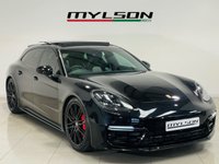 USED 2019 69 PORSCHE PANAMERA 4.0T V8 GPF Turbo Sport Turismo 5dr Petrol PDK 4WD Euro 6 (s/s) (550 ps) Metallic Black with Black Leather|Sport Chrono|Pano Roof|Carbon Interior Pack|21in Turbo Design Wheels|Heated Wheel|Sports Exhaust