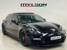 USED 2019 69 PORSCHE PANAMERA 4.0T V8 GPF Turbo Sport Turismo 5dr Petrol PDK 4WD Euro 6 (s/s) (550 ps) Metallic Black with Black Leather|Sport Chrono|Pano Roof|Carbon Interior Pack|21in Turbo Design Wheels|Heated Wheel|Sports Exhaust