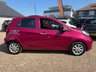 USED 2013 13 KIA PICANTO 1.0 2 Hatchback 5dr Petrol Manual Euro 5 (68 bhp) Gorgeous Fuchsia Paintwork + Bluetooth + &pound;20 Tax