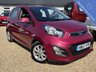 USED 2013 13 KIA PICANTO 1.0 2 Hatchback 5dr Petrol Manual Euro 5 (68 bhp) Gorgeous Fuchsia Paintwork + Bluetooth + &pound;20 Tax