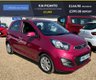 USED 2013 13 KIA PICANTO 1.0 2 Hatchback 5dr Petrol Manual Euro 5 (68 bhp) Gorgeous Fuchsia Paintwork + Bluetooth + &pound;20 Tax