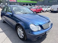 USED 2003 53 MERCEDES-BENZ C-CLASS 1.8 C200 Kompressor Elegance SE Saloon 4dr Petrol Automatic (209 g/km, 163 bhp) in metallic blue with a grey interior in immaculate condition with only 67456 miles one not to be missed. A future classic Mercedes in immaculate condition inside and out with a great history in metallic blue with a lovely grey cloth interior a stunning Mercedes that drives and looks great.............