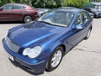 USED 2003 53 MERCEDES-BENZ C-CLASS 1.8 C200 Kompressor Elegance SE Saloon 4dr Petrol Automatic (209 g/km, 163 bhp) in metallic blue with a grey interior in immaculate condition with only 67456 miles one not to be missed. A future classic Mercedes in immaculate condition inside and out with a great history in metallic blue with a lovely grey cloth interior a stunning Mercedes that drives and looks great.............