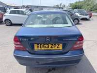 USED 2003 53 MERCEDES-BENZ C-CLASS 1.8 C200 Kompressor Elegance SE Saloon 4dr Petrol Automatic (209 g/km, 163 bhp) in metallic blue with a grey interior in immaculate condition with only 67456 miles one not to be missed. A future classic Mercedes in immaculate condition inside and out with a great history in metallic blue with a lovely grey cloth interior a stunning Mercedes that drives and looks great.............