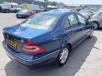 USED 2003 53 MERCEDES-BENZ C-CLASS 1.8 C200 Kompressor Elegance SE Saloon 4dr Petrol Automatic (209 g/km, 163 bhp) in metallic blue with a grey interior in immaculate condition with only 67456 miles one not to be missed. A future classic Mercedes in immaculate condition inside and out with a great history in metallic blue with a lovely grey cloth interior a stunning Mercedes that drives and looks great.............