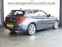 USED 2017 67 BMW 1 SERIES 1.5 116d Sport Hatchback 5dr Diesel Manual Euro 6 (s/s) (116 ps) EXCEPTIONALLY WELL CARED FOR BMW - COMES WITH A WELL DOCUMENTED BMW MAIN DEALER SERVICE HISTORY + SATELLITE NAVIGATION + APPS CONTROL + ENHANCED BLUETOOTH PHONE PREPARATION WITH USB AUDIO INTERFACE AND VOICE CONTROL + DAB DIGITAL RADIO + CRUISE CONTROL + DUAL ZONE CLIMATE CONTROL + AIR CONDITIONING + FRONT AND REAR PARKING SENSORS + KEYLESS START + HILL HOLD START ASSIST + SELECTABLE DRIVING MODES + IN CAR ENTERTAINMENT WITH MEDIA DISPLAY + LEATHER MULTI FUNCTIONAL STEERING WHEEL + LED DAY TIME