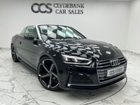 USED 2018 18 AUDI A5 CABRIOLET 2.0 TFSI S line Convertible 2dr Petrol Manual Euro 6 (s/s) (190 ps) Finished In Brilliant Black, This A5 Comes With 2 Keys, Parking Sensors, Door Mirrors Folding, Service History, Heated Front Seats, 12 Months MOT, 3 Months Warranty. Finance And Extended Warranty Available..