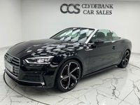 USED 2018 18 AUDI A5 CABRIOLET 2.0 TFSI S line Convertible 2dr Petrol Manual Euro 6 (s/s) (190 ps) Finished In Brilliant Black, This A5 Comes With 2 Keys, Parking Sensors, Door Mirrors Folding, Service History, Heated Front Seats, 12 Months MOT, 3 Months Warranty. Finance And Extended Warranty Available..