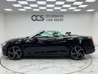 USED 2018 18 AUDI A5 CABRIOLET 2.0 TFSI S line Convertible 2dr Petrol Manual Euro 6 (s/s) (190 ps) Finished In Brilliant Black, This A5 Comes With 2 Keys, Parking Sensors, Door Mirrors Folding, Service History, Heated Front Seats, 12 Months MOT, 3 Months Warranty. Finance And Extended Warranty Available..