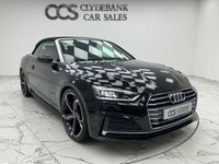 USED 2018 18 AUDI A5 CABRIOLET 2.0 TFSI S line Convertible 2dr Petrol Manual Euro 6 (s/s) (190 ps) Finished In Brilliant Black, This A5 Comes With 2 Keys, Parking Sensors, Door Mirrors Folding, Service History, Heated Front Seats, 12 Months MOT, 3 Months Warranty. Finance And Extended Warranty Available..
