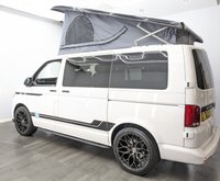 USED 2022 22 VOLKSWAGEN TRANSPORTER 2.0 TDI T28 Startline Campervan Conversion Diesel Manual FWD SWB Euro 6 (s/s) (110 ps) 20 INCH LOAD REATED ALLOY WHEELS , SKYLINE ROOF WITH SOLAR PANEL , FOUR BERTH CAMPERVAN , RIB BED WITH ISOFIX , BLUE CUSTOM UNITS , BLACK LEATHER INTERIOR , TWIN BURNER GAS HOB , FRIDGE-FREEZER , FULL SERVICE HISTORY