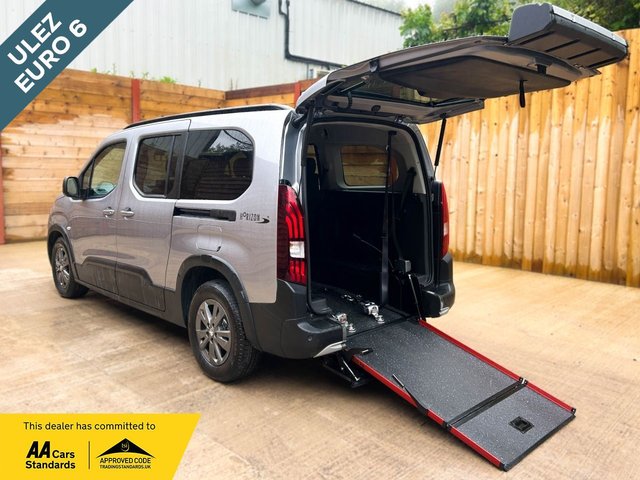 View our Peugeot Rifter L2 LWB 4 Seat Wheelchair Accessible Disabled Access Vehicle WAV